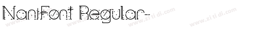 NaniFont Regular字体转换